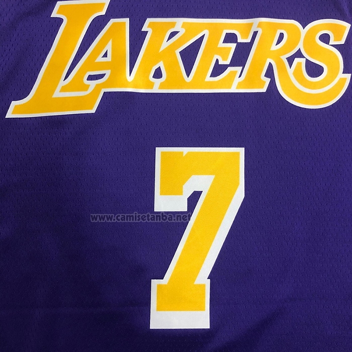 Camiseta Los Angeles Lakers Carmelo Anthony #7 Statement 2020-21 Violeta